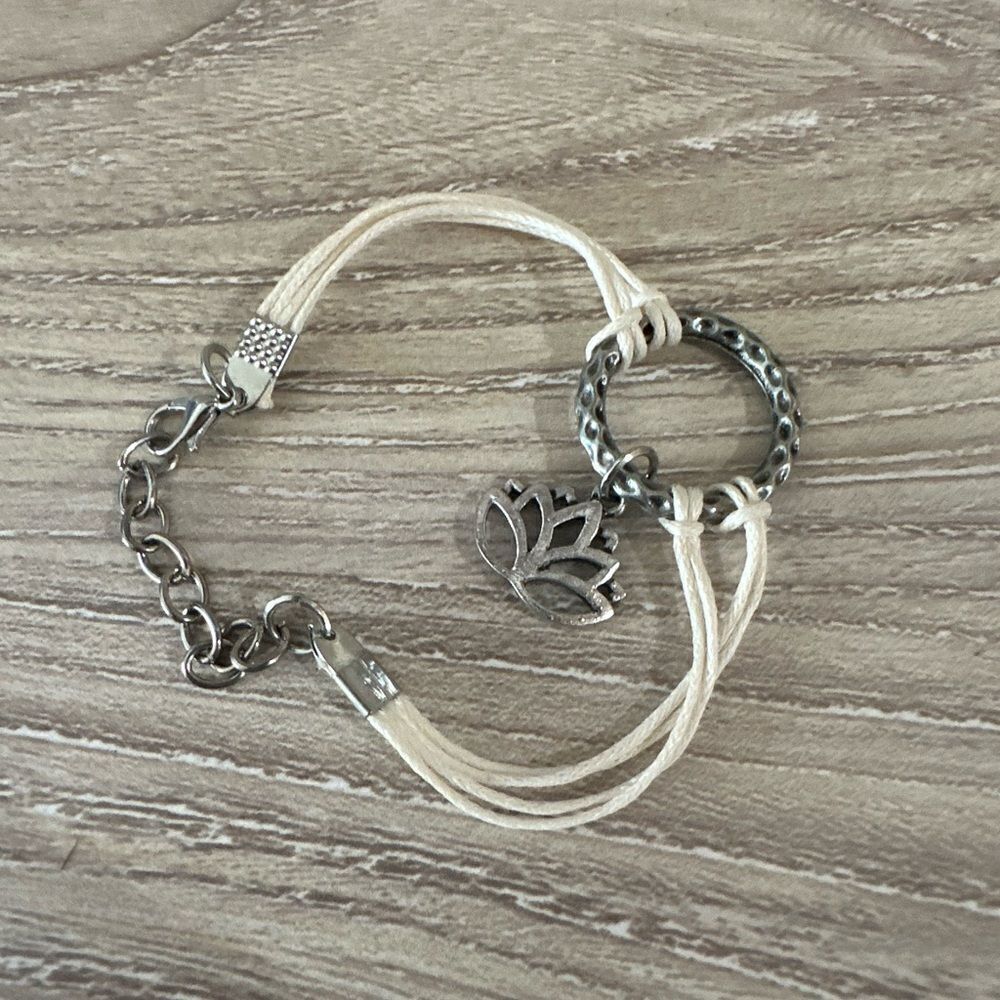 Namaste leather bracelet